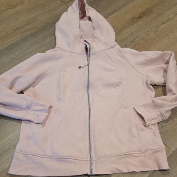 Lululemon Athletica Light Pink Full Zip-Up Scuba - Picture 1 of 4